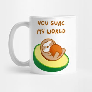 You Guac My World Avocado Sloth Mug